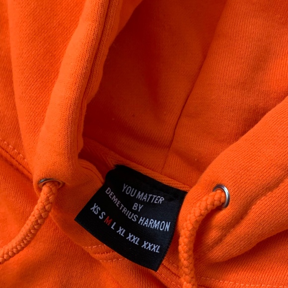 YOU MATTER HOODIE (Orange) - Picture 4 of 5